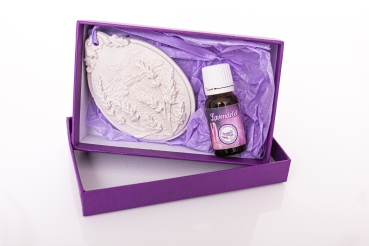 Lavendelöl 10 ml mit Lavendel Duftstein - Set